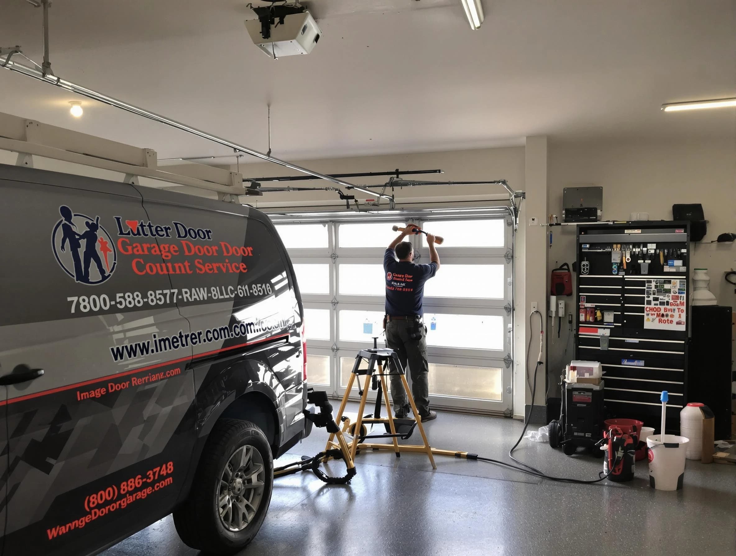 Burlington Garage Door Repair rapid response team performing same-day repair in Burlington