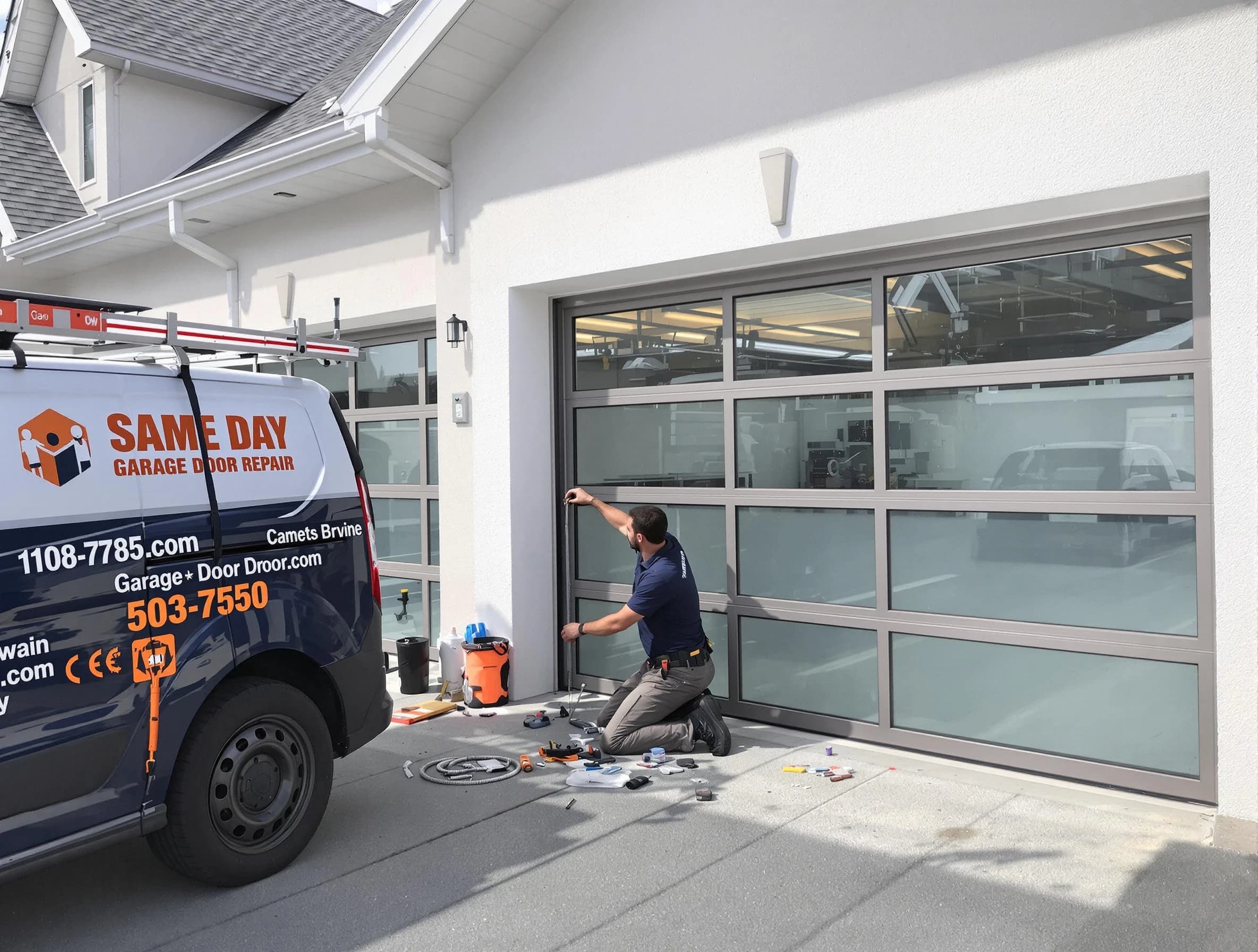 Same-day garage door repair service by Burlington Garage Door Repair in Burlington