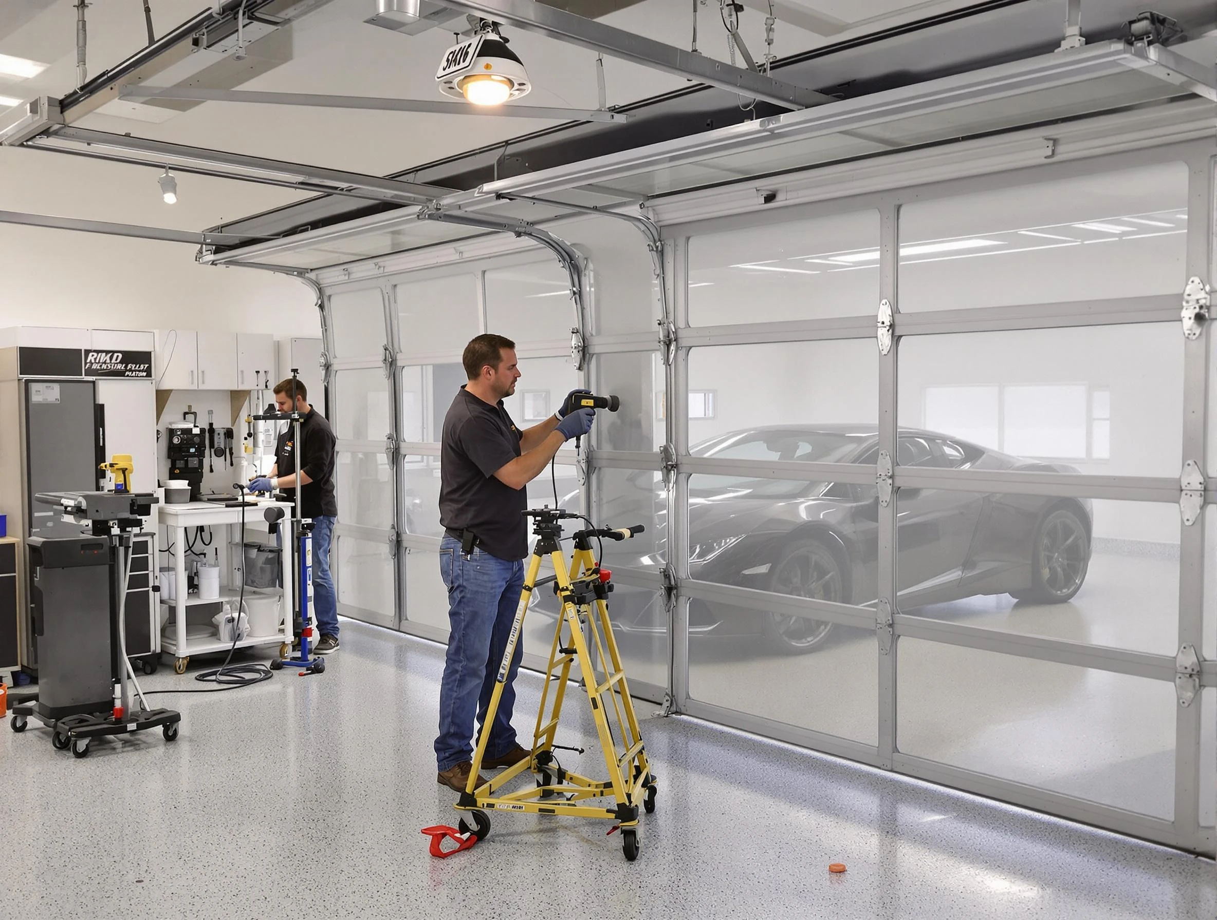 Garage Door Dents Repair in Burlington