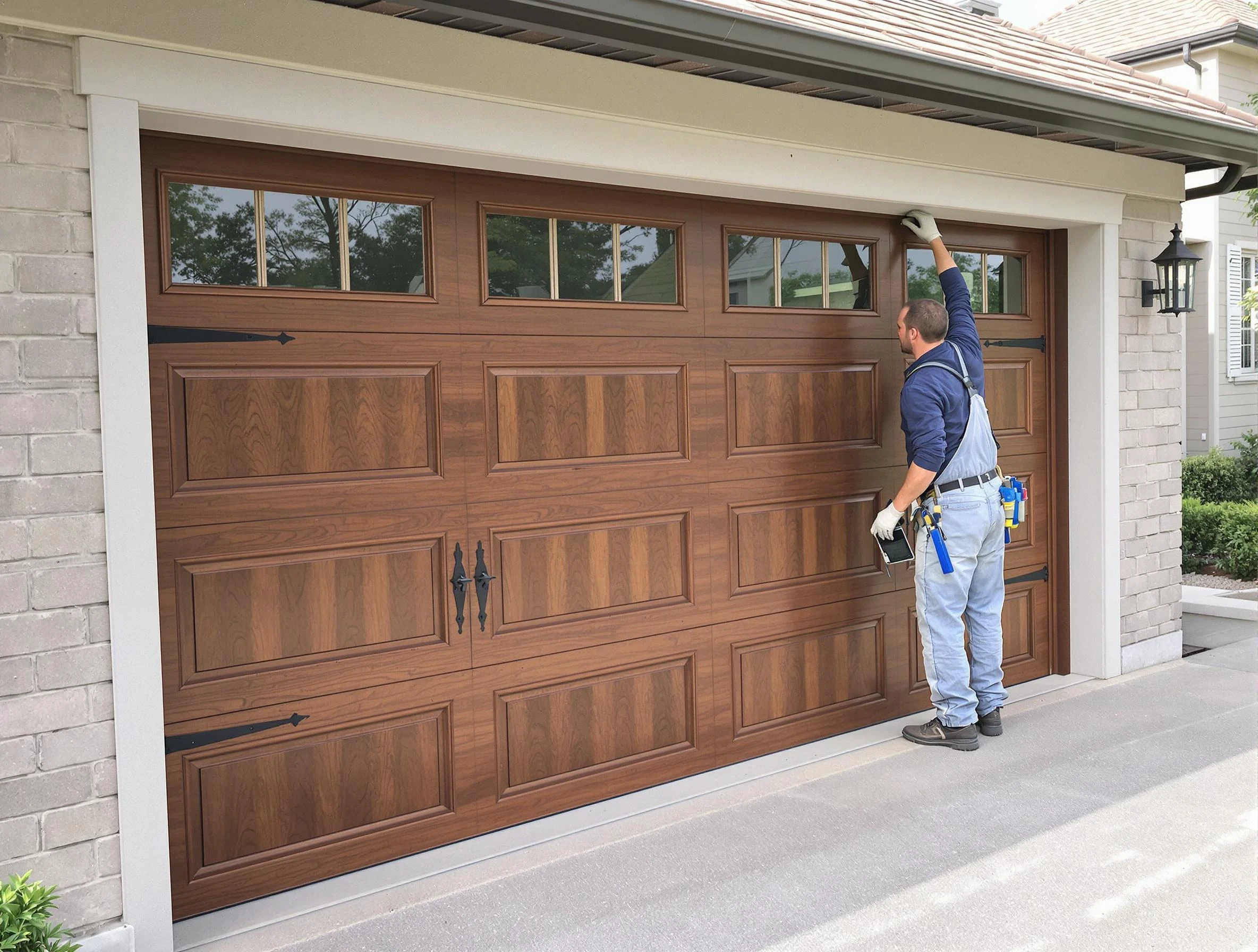 Custom garage door showcase by Burlington Garage Door Repair in Burlington