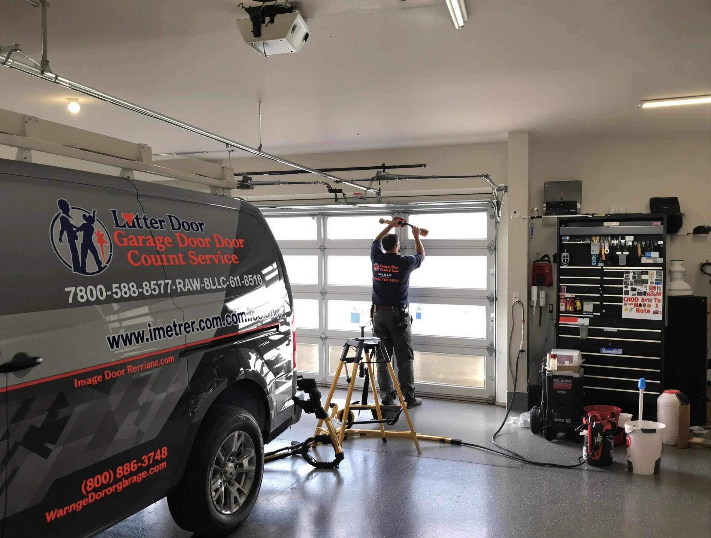 Burlington Garage Door Repair rapid response team performing same-day repair in Burlington